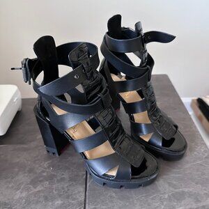 Christian Louboutin Sandal and Belt 100 Calfskin